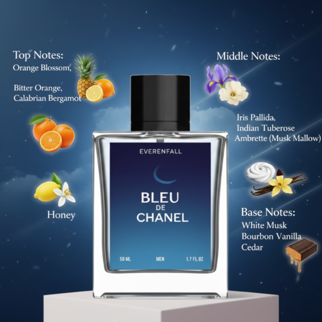 Blue De Chanel Eau de Parfum by Everenfall – 50ml (Men)