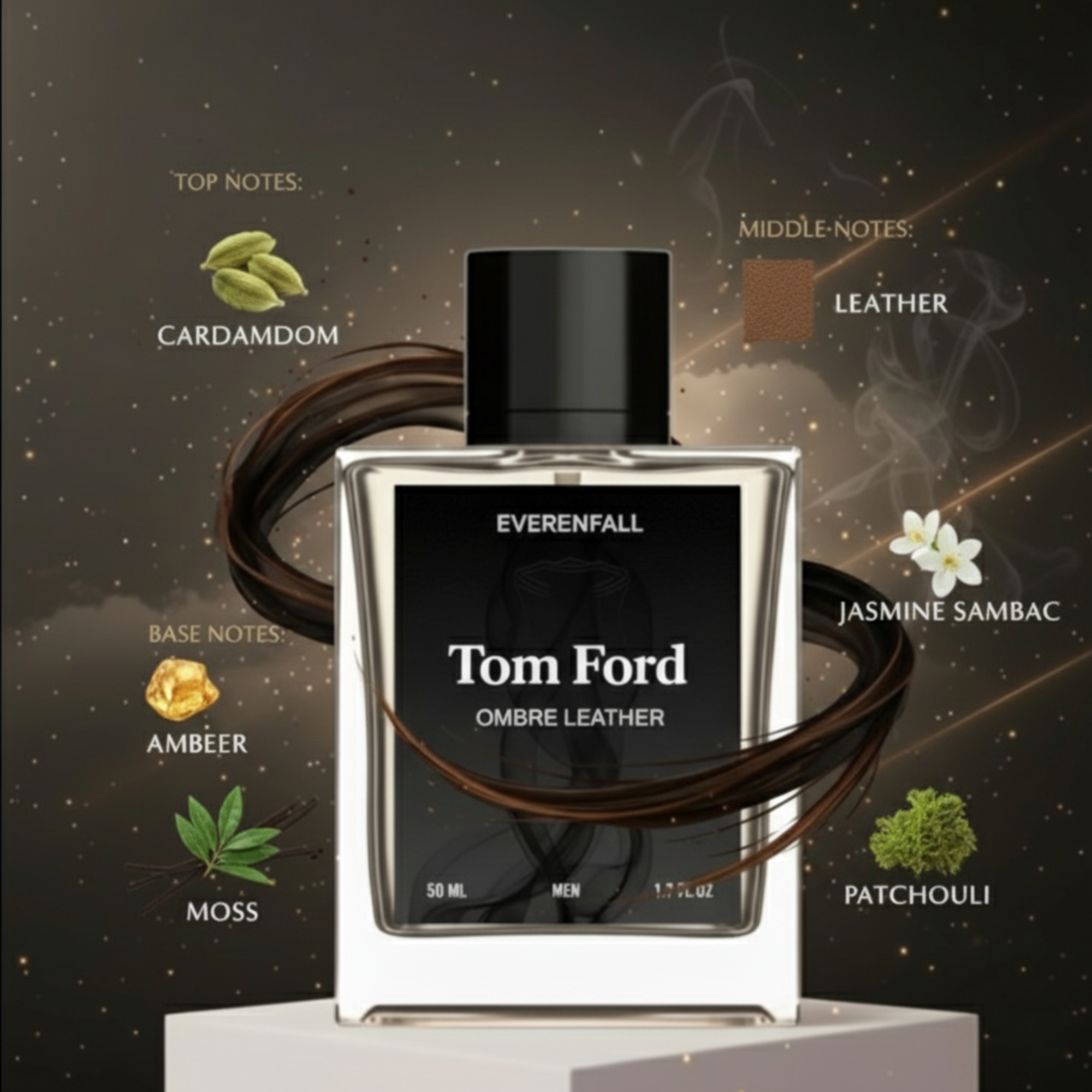 Tom Ford Ombre Leather Eau de Parfum by Everenfall – 50ml (Men)