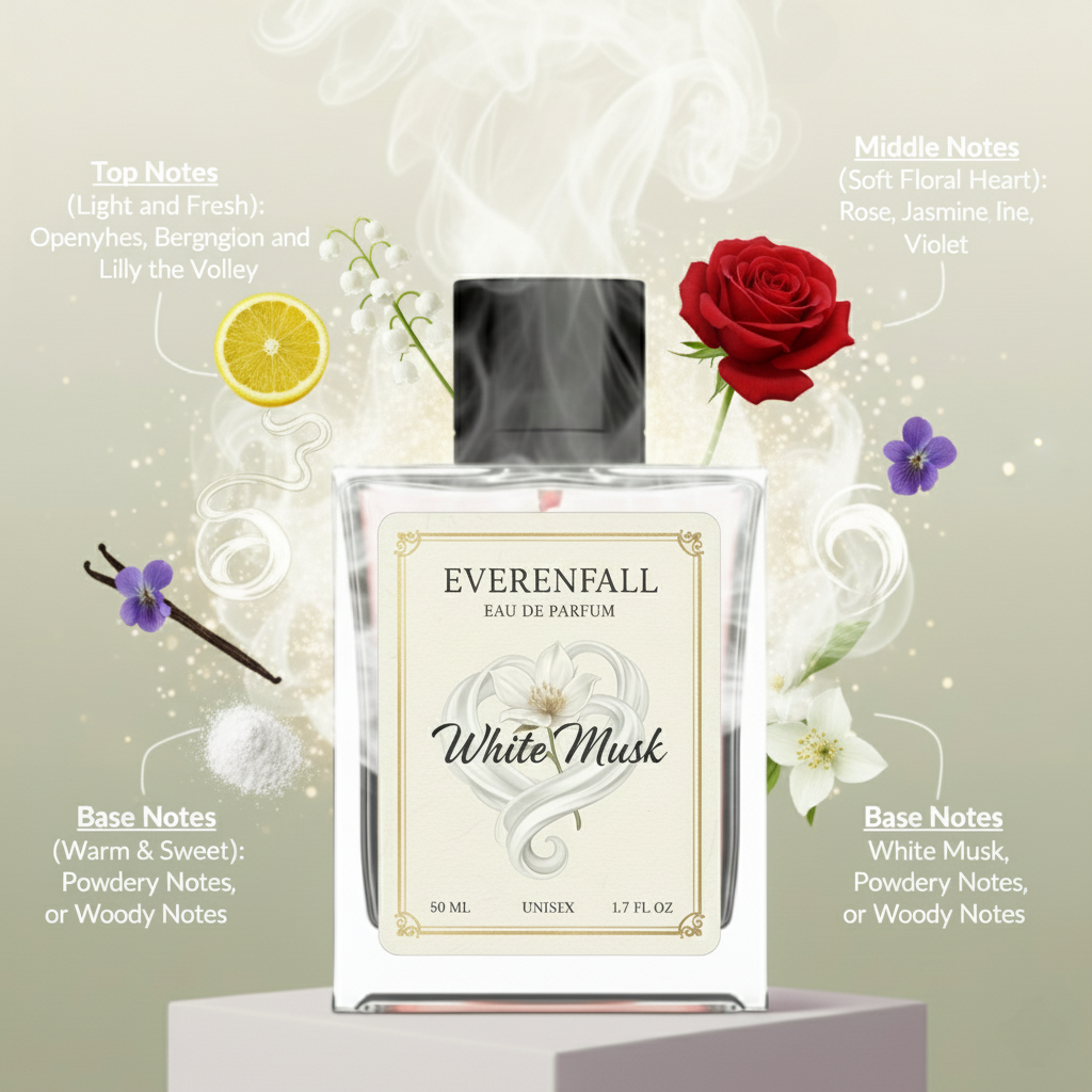 White Musk by Everenfall – Unisex Eau de Parfum (50ml)